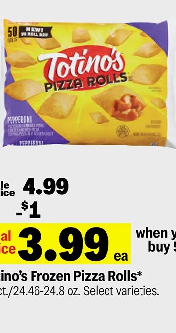 Totino's Frozen Pizza Rolls at Meijer