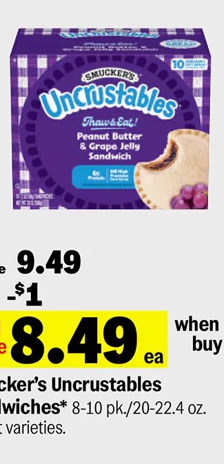 Smucker's Uncrustables Sandwiches