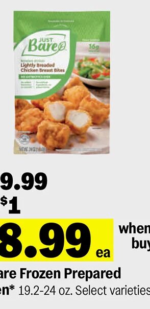 Just Bare Frozen Prepared Chicken