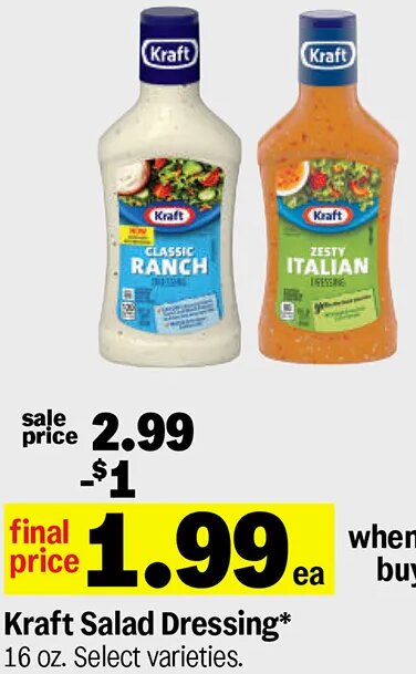 Kraft Salad Dressing at Meijer