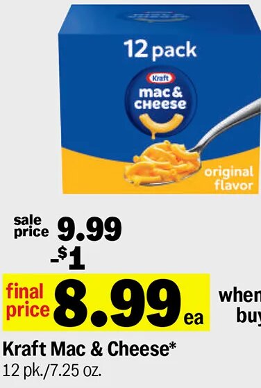 Kraft Mac & Cheese at Meijer