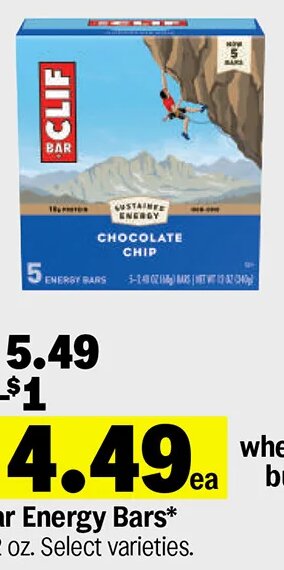 Clif Bar Energy Bars