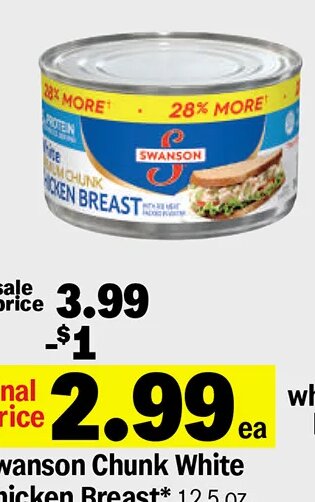 Swanson Chunk White Chicken Breast at Meijer