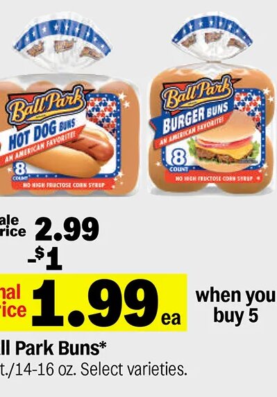 Ball Park Buns at Meijer