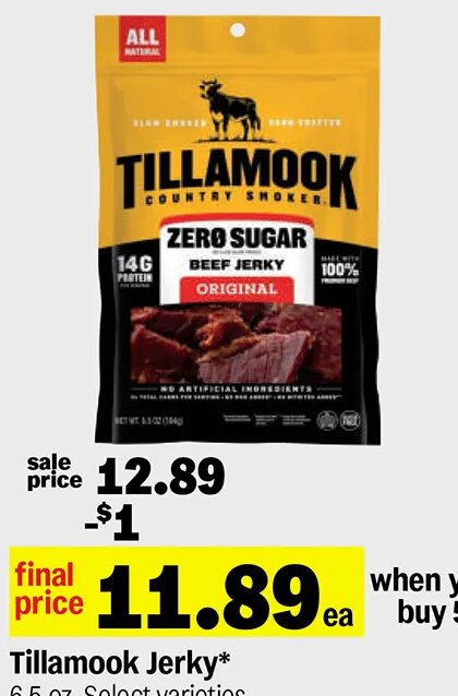 Tillamook Jerky at Meijer