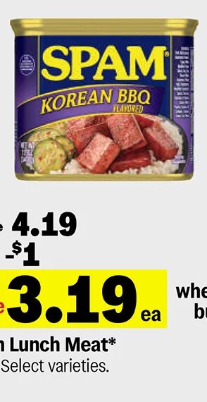 Spam Lunch Meat at Meijer