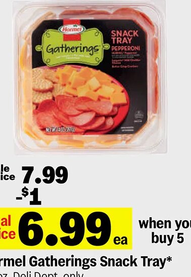 Hormel Gatherings Snack Tray at Meijer