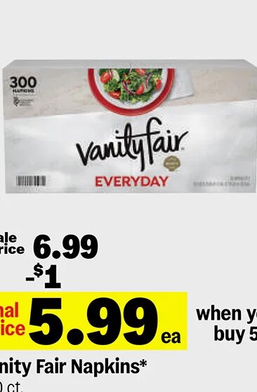 Vanity Fair Napkins*