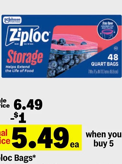 Ziploc Bags*