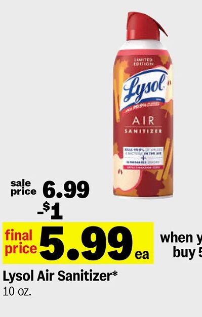 Lysol Air Sanitizer*