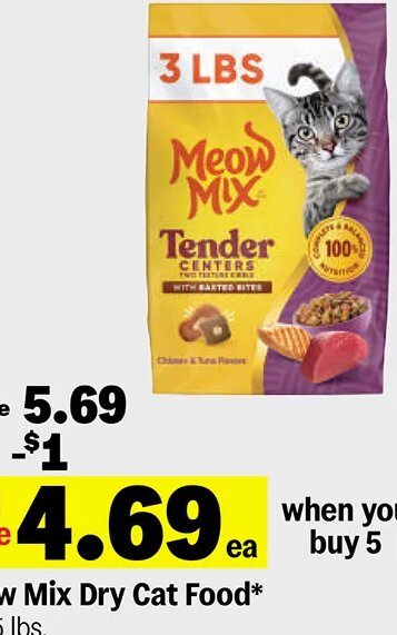 Meow Mix Dry Cat Food* at Meijer