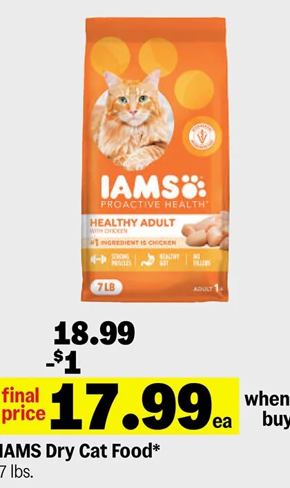 IAMS Dry Cat Food* at Meijer