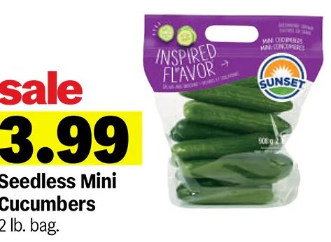 Seedless Mini Cucumbers