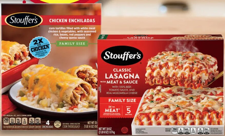 Stouffer's Family Size Frozen Meals