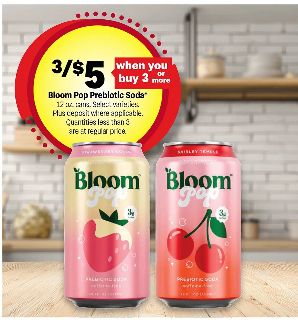 Bloom Pop Prebiotic Soda at Meijer