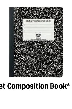 Meijer 100 Sheet Composition Book