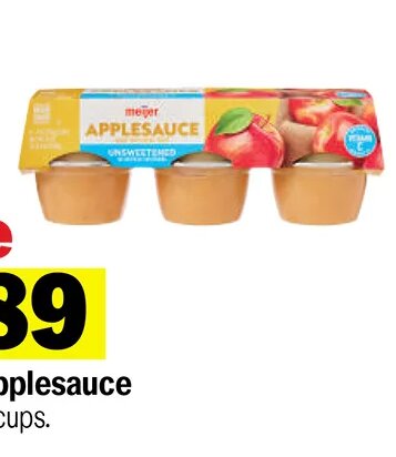 Meijer Applesauce