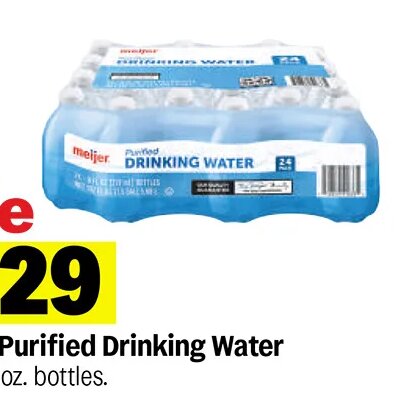Meijer Purified Drinking Water at Meijer