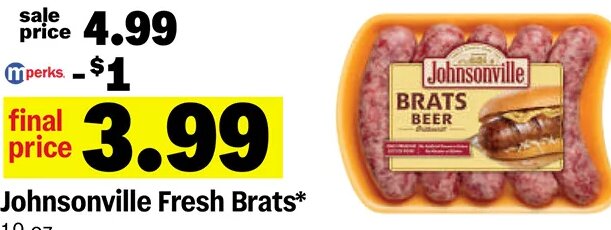 Johnsonville Fresh Brats