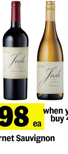 Josh Cellars Cabernet Sauvignon or Chardonnay*