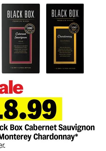 Black Box Cabernet Sauvignon or Monterey Chardonnay*