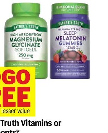 Nature's Truth Vitamins or Supplements