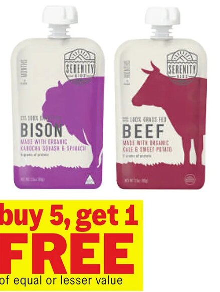 Serenity Kids Organic Food Pouches*