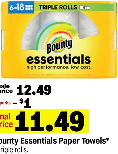 Bounty Essentials Paper Towels at Meijer