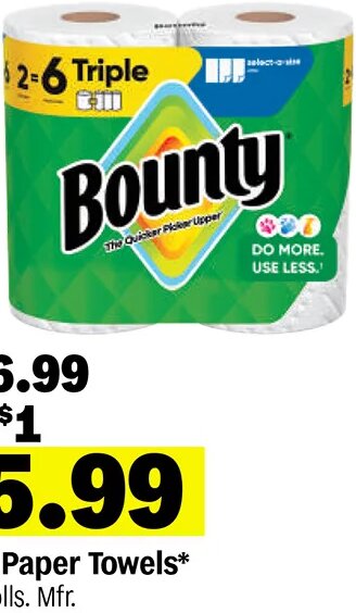 Bounty Paper Towels at Meijer