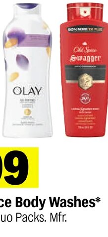 Olay and Old Spice Body Washes