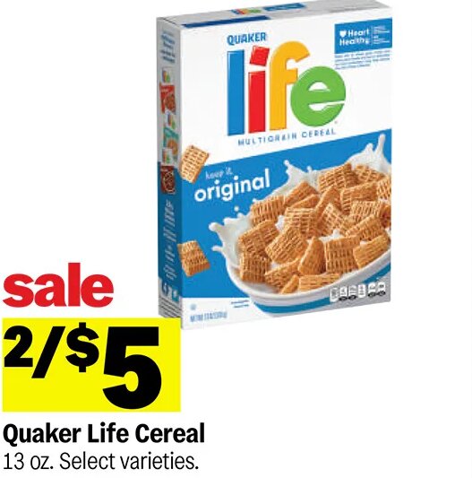 Quaker Life Cereal at Meijer