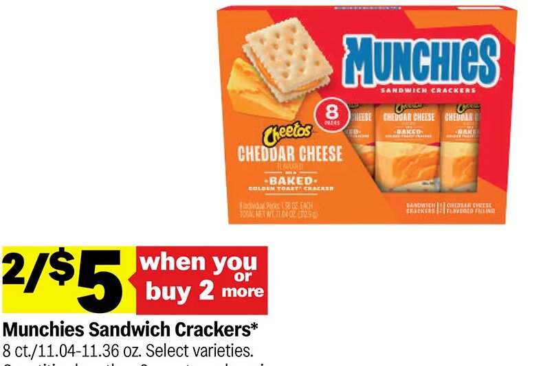Munchies Sandwich Crackers at Meijer