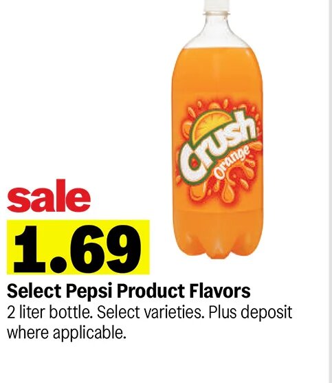 Select Pepsi Product Flavors at Meijer
