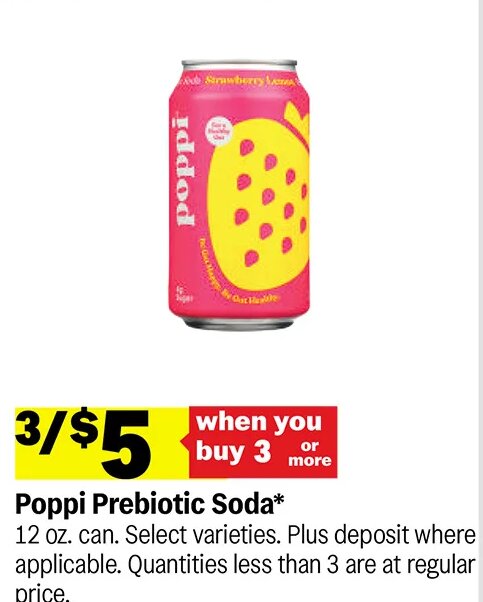 Poppi Prebiotic Soda* at Meijer