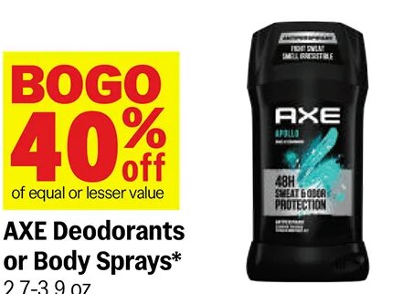 AXE Deodorants or Body Sprays