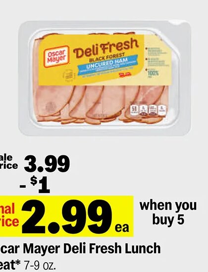 Oscar Mayer Deli Fresh Lunch Meat at Meijer