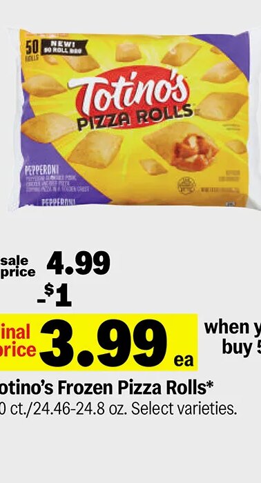 Totino's Frozen Pizza Rolls at Meijer
