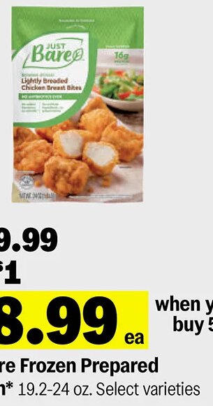 Just Bare Frozen Prepared Chicken