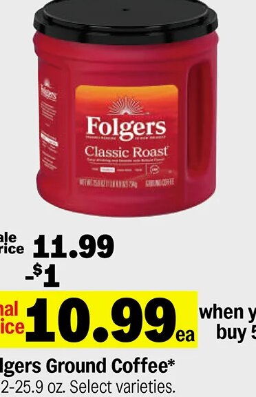 Folgers Ground Coffee at Meijer