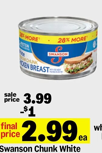 Swanson Chunk White Chicken Breast at Meijer