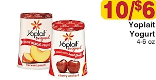 Yoplait Yogurt at Piggly Wiggly