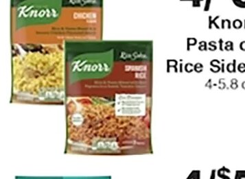 Knorr Pasta or Rice Sides at Piggly Wiggly