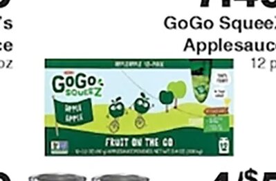 GoGo SqueeZ Applesauce