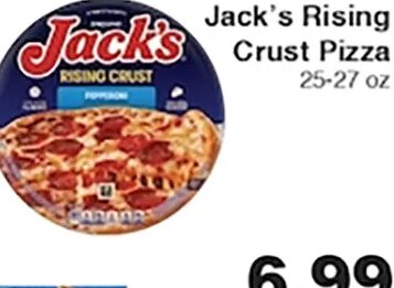 Jack's Rising Crust Pizza at Piggly Wiggly
