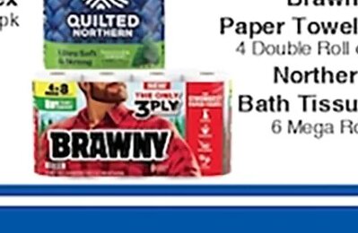 Brawny Paper Towels or Northern Bath Tissue at Piggly Wiggly
