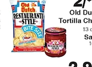 Old Dutch Tortilla Chips or Salsa at Piggly Wiggly