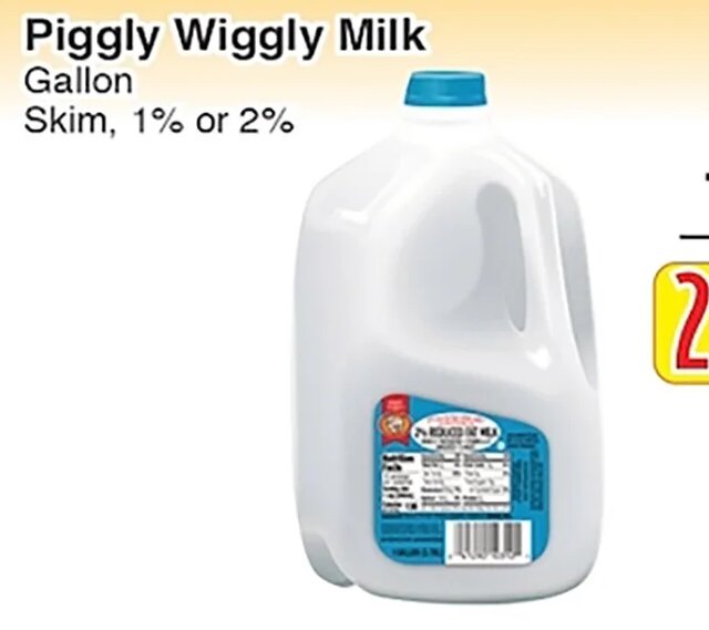 Piggly Wiggly Milk at Piggly Wiggly