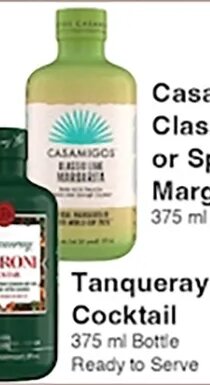 Casamigos Classic Lime or Spicy Margarita