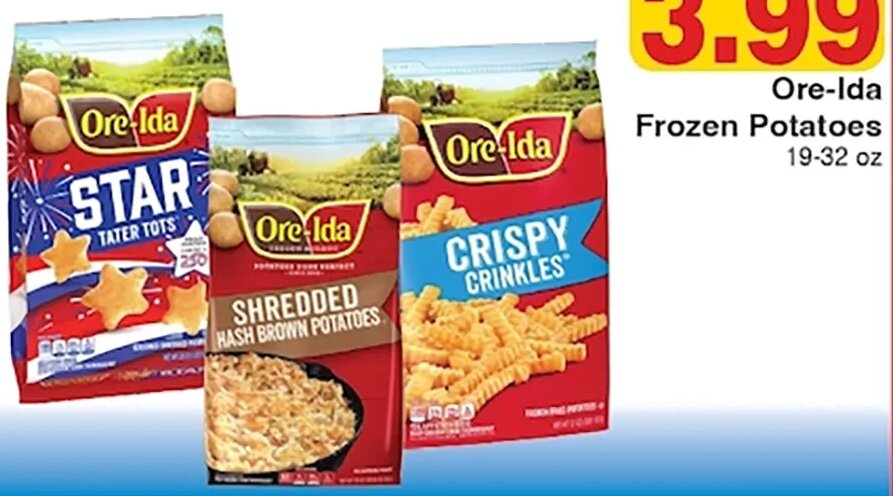Ore-Ida Frozen Potatoes at Piggly Wiggly