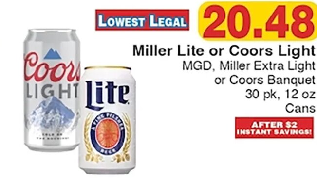 Miller Lite or Coors Light